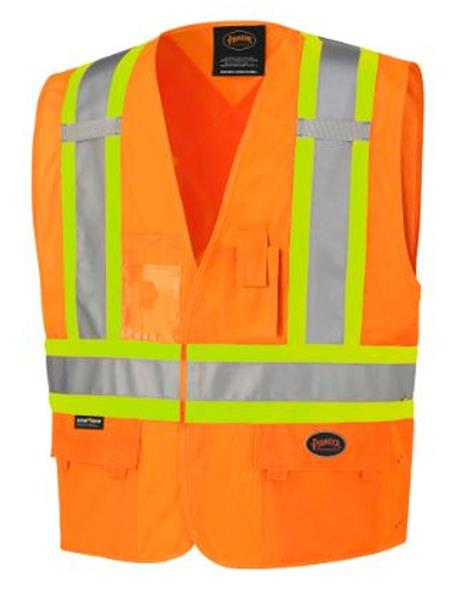 134-L/XL - HI-VIZ SAFETY VEST ORANGE