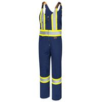 6615T-52 - POLY/COTTON SAFETY OVERALL TALL NAVY