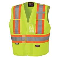 6931-4/5XL - HI-VIZ SAFETY TEAR-AWAY VEST YEL/GRN