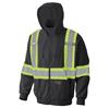 6942-2XL - HI-VIZ MICRO FLEECE HOODIE BLACK