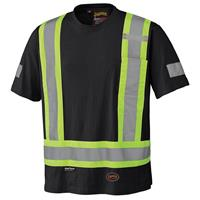 6976-3XL - COTTON SAFETY TEE SHIRT BLACK