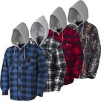 415BG-L - QUILTED HOODED POLAR FLEECE SHIRT