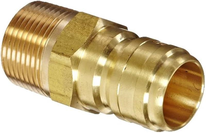 E6S6-B - 3/4 STR THRU NIPPLE BRASS 3/4FNPT