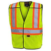 6953 - HI-VIZ YELLOW/GREEN MESH SAFETY VEST