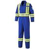 7704-48 - FR COTTON SAFETY COVERALL ROYAL BLUE