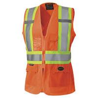 136-LG - HI-VIZ WOMEN'S SAFETY VEST ORANGE