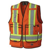 7732-XL - 88/12 7OZ  ORANGE SURVEYOR VEST